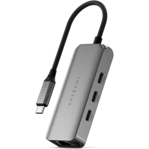 Hurtownia GSM - Satechi 4v1 USB-C / 3xUSB-C 3.2 gen2 10Gbps, 2.5 Gigabit Ethernet (vesmírně šedá) - STH3C25EM - {ean13} - Hurt