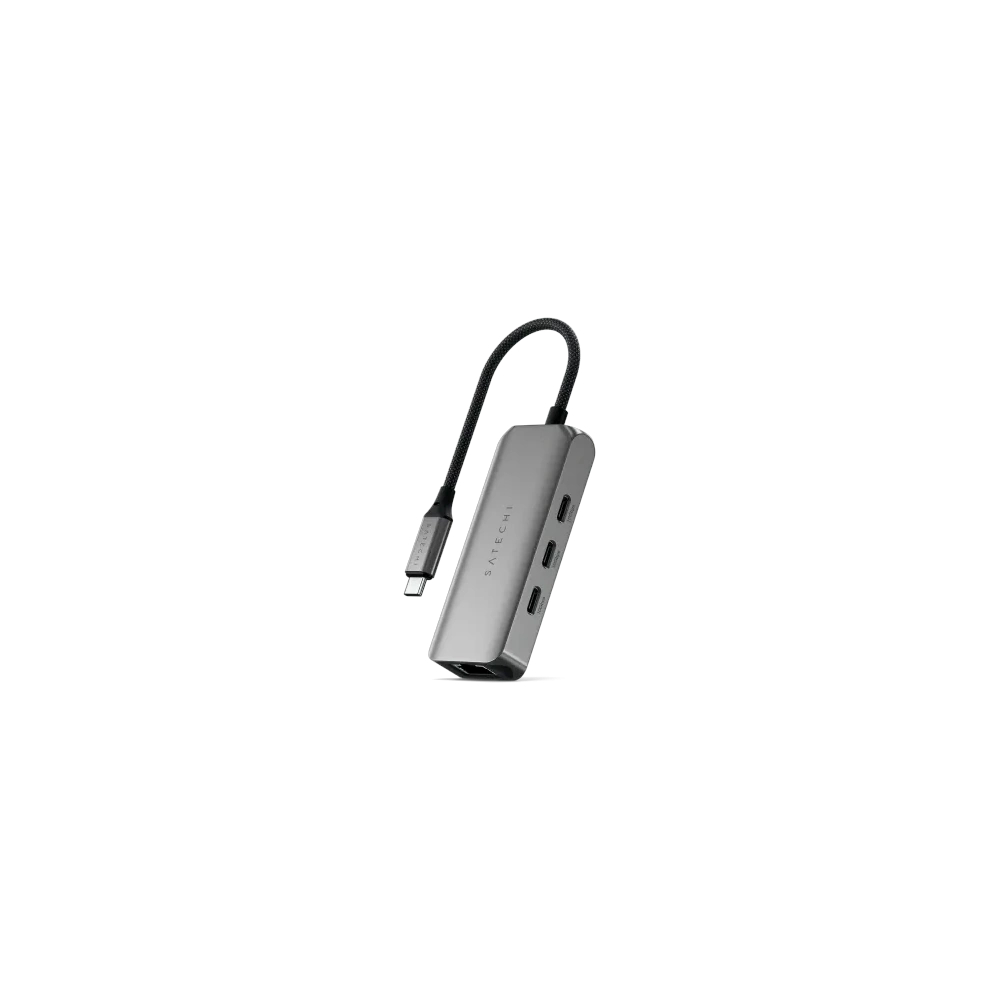 Hurtownia GSM - Satechi 4v1 USB-C / 3xUSB-C 3.2 gen2 10Gbps, 2.5 Gigabit Ethernet (vesmírně šedá) - STH3C25EM - {ean13} - Hurt