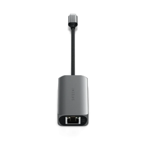 Adapter Satechi 4w1 USB-C / 3xUSB-C 3.2 gen2 10Gbps, 2.5 Gigabit Ethernet (space gray)