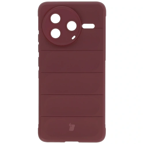 Pancerne etui Bizon Case Tur do Xiaomi Poco F7 Pro burgundowe