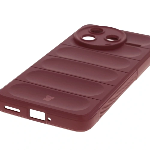 Pancerne etui Bizon Case Tur do Xiaomi Poco F7 Pro burgundowe