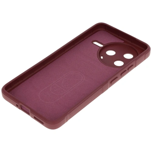 Pancerne etui Bizon Case Tur do Xiaomi Poco F7 Pro burgundowe