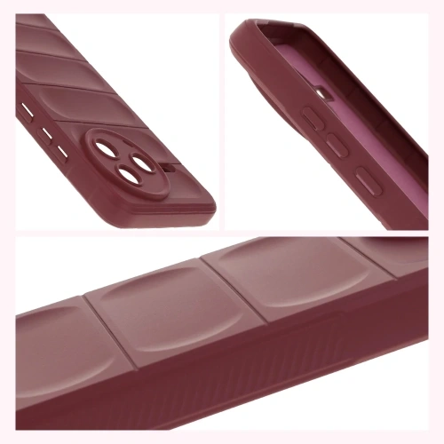 Pancerne etui Bizon Case Tur do Xiaomi Poco F7 Pro burgundowe