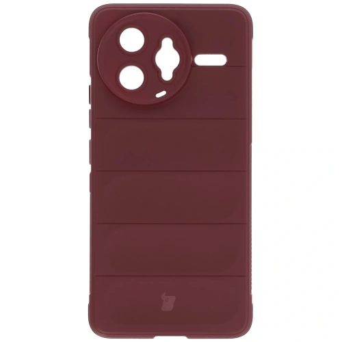 Pancerne etui Bizon Case Tur do Xiaomi Poco F7 Ultra burgundowe
