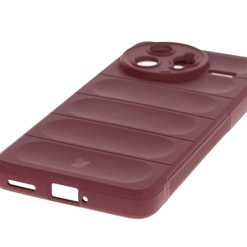 Pancerne etui Bizon Case Tur do Xiaomi Poco F7 Ultra burgundowe