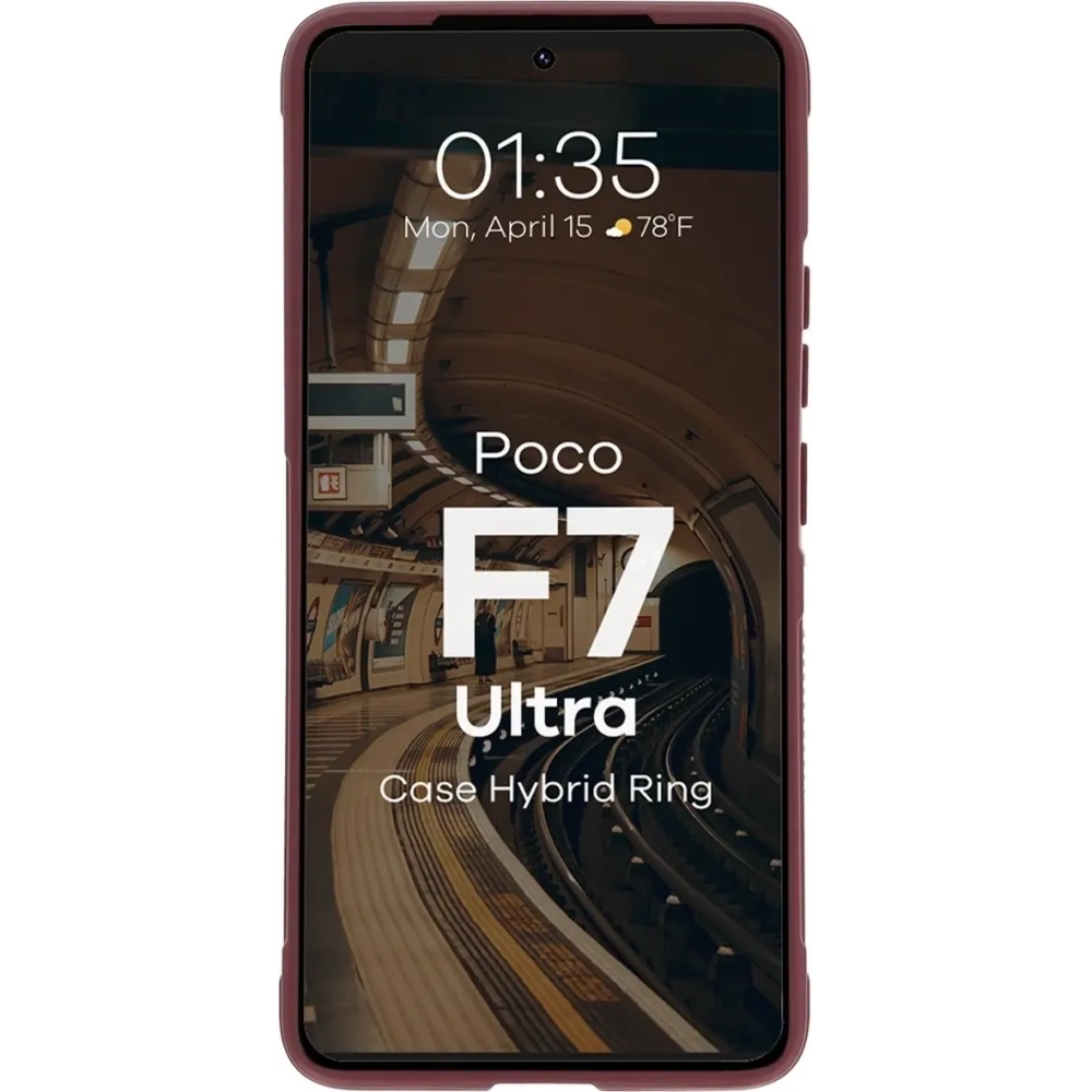 Hurtownia GSM - Pancerne etui Bizon Case Tur do Xiaomi Poco F7 Ultra burgundowe - BIZ9049 - {ean13} - Hurt