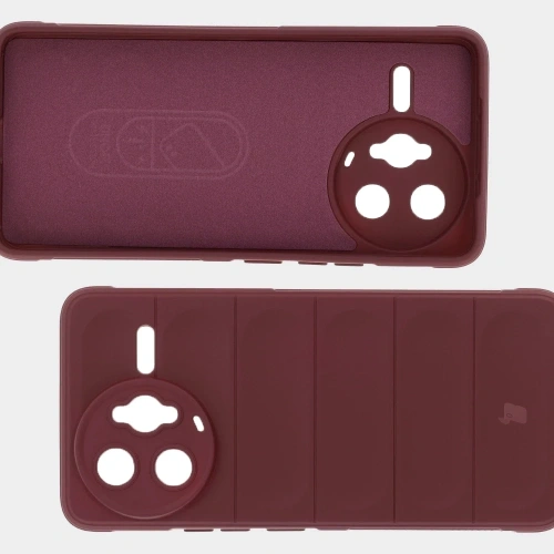 Pancerne etui Bizon Case Tur do Xiaomi Poco F7 Ultra burgundowe