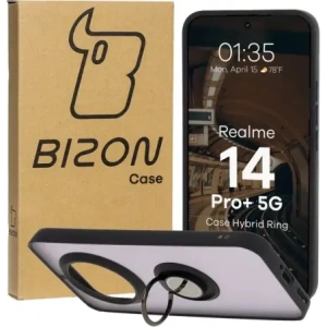 Hurtownia GSM - Bizon Case Hybrid Gyűrű Realme 14 Pro Plus 5G füstös fekete kerettel - BIZ9052 - {ean13} - Hurt