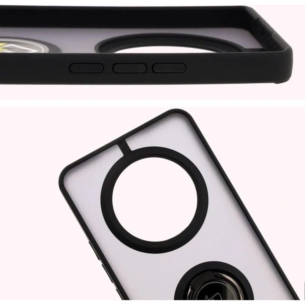 Wholesale Bizon Case Hybrid Ring Realme 14 Pro Plus 5G smoky with a black frame - BIZ9052 - {ean13} - Hurt