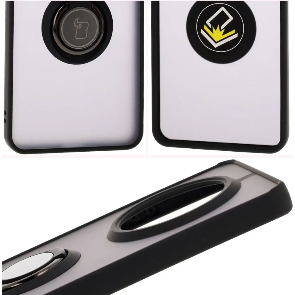 Hurtownia GSM - Bizon Case Hybrid Ring Realme 14 Pro Plus 5G rauchig mit schwarzem Rahmen - BIZ9052 - {ean13} - Hurt