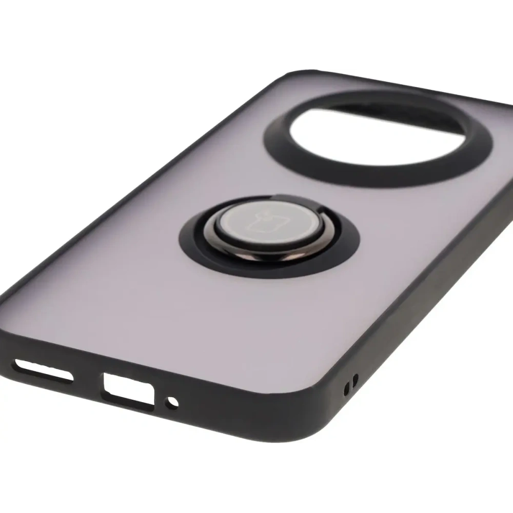 Wholesale Bizon Case Hybrid Ring Realme 14 Pro Plus 5G smoky with a black frame - BIZ9052 - {ean13} - Hurt