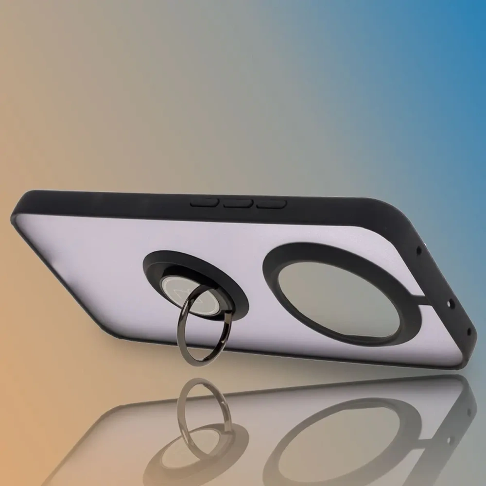 Wholesale Bizon Case Hybrid Ring Realme 14 Pro Plus 5G smoky with a black frame - BIZ9052 - {ean13} - Hurt