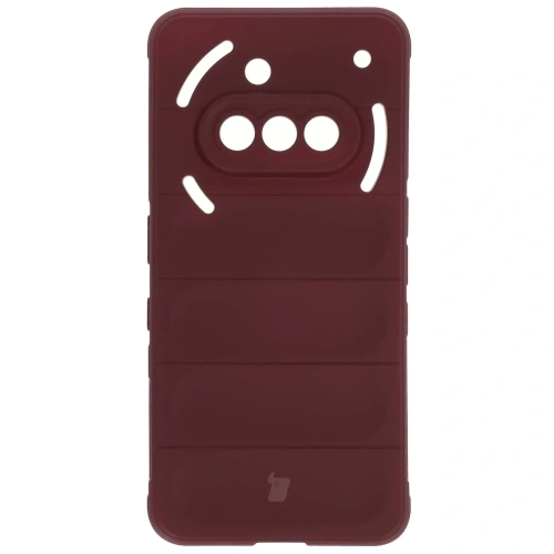 Pancerne etui Bizon Case Tur do Nothing Phone (3a) burgundowe