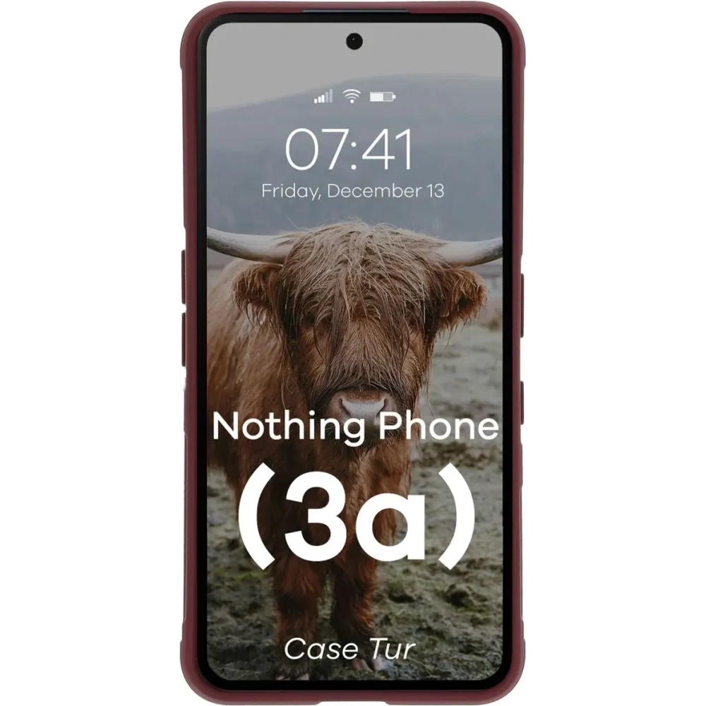 Wholesale Bizon Case Tur Nothing Phone (3a) burgundy - BIZ9053 - {ean13} - Hurt