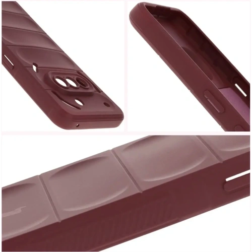 Pancerne etui Bizon Case Tur do Nothing Phone (3a) burgundowe