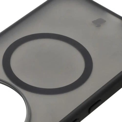 Etui z pierścieniem magnetycznym Bizon Case MatteO do Nothing Phone (3a) Pro przydymione-czarne