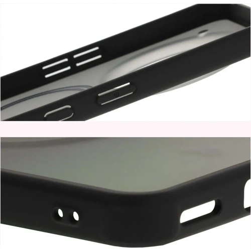 Etui z pierścieniem magnetycznym Bizon Case MatteO do Nothing Phone (3a) Pro przydymione-czarne