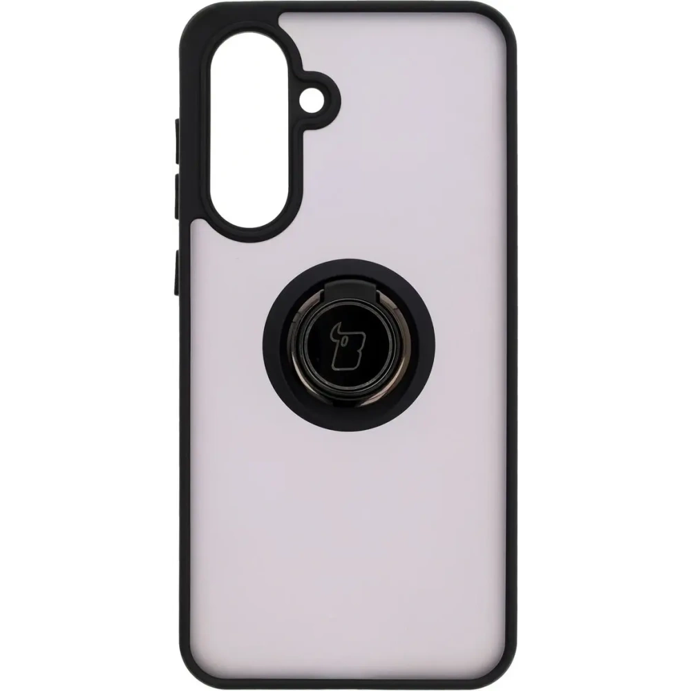 Hurtownia GSM - Etui z uchwytem na palec Bizon Case Hybrid Ring do Samsung Galaxy A36 5G przydymione z czarną ramką - BIZ9055 - {ean13} - Hurt