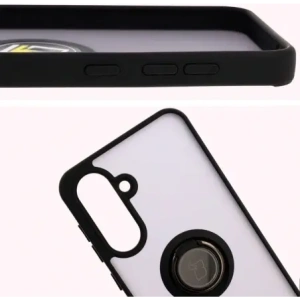 Hurtownia GSM - Bizon Case Hybrid Ring Samsung Galaxy A36 5G fumuriu cu un cadru negru - BIZ9055 - {ean13} - Hurt