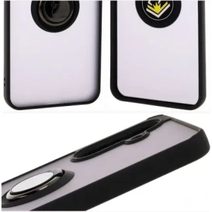 Hurtownia GSM - Bizon Case Hybrid Ring Samsung Galaxy A36 5G fumuriu cu un cadru negru - BIZ9055 - {ean13} - Hurt