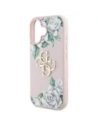 Wholesale Guess Grained Roses Big 4G logo Apple iPhone 16 pink - GUE4539 - {ean13} - Hurt