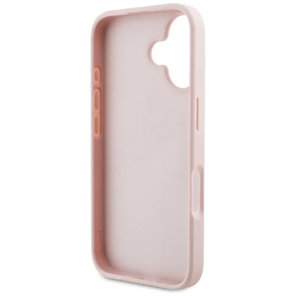 Wholesale Guess Grained Roses Big 4G logo Apple iPhone 16 pink - GUE4539 - {ean13} - Hurt
