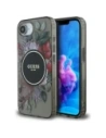 Guess IML Flowers MagSafe Apple iPhone 16e black