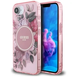 Hurtownia GSM - Guess IML Flori MagSafe Apple iPhone 16e roz roz - GUE4541 - {ean13} - Hurt
