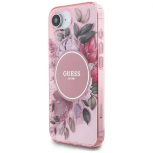 Hurtownia GSM - Guess IML Flori MagSafe Apple iPhone 16e roz roz - GUE4541 - {ean13} - Hurt