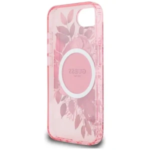 Wholesale Guess IML Flowers MagSafe Apple iPhone 16e pink - GUE4541 - {ean13} - Hurt