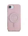 Wholesale Guess IML Glitter Circle MagSafe Apple iPhone 16e pink - GUE4543 - {ean13} - Hurt