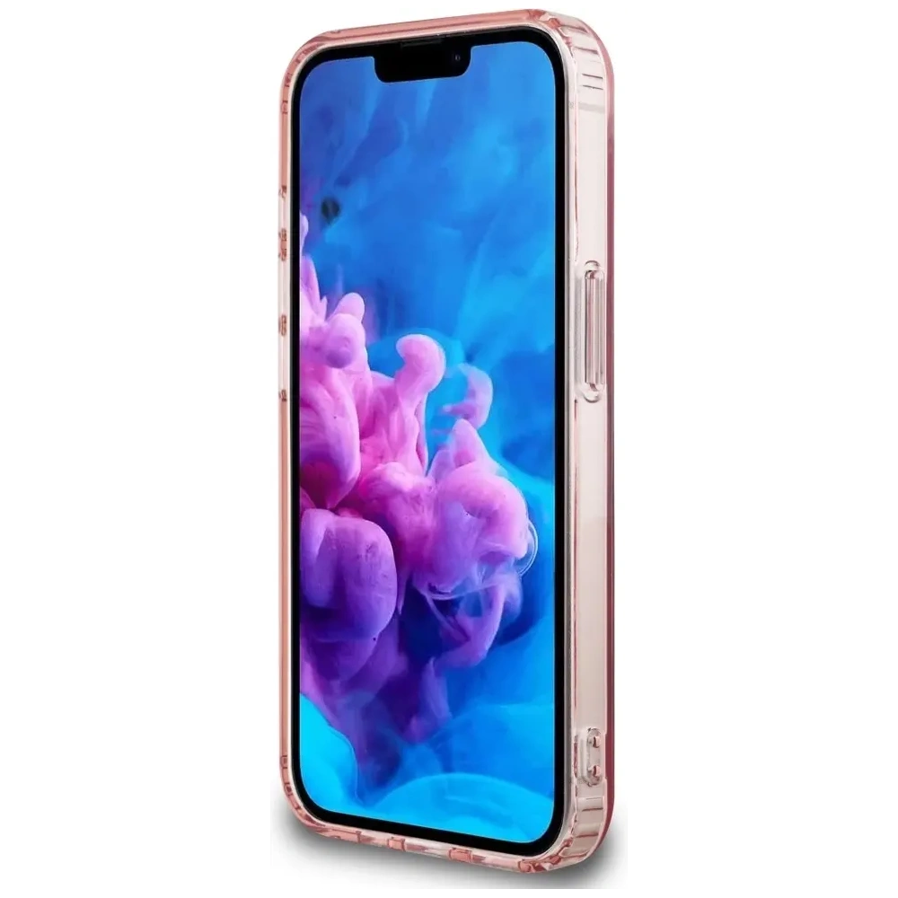 Wholesale Guess IML Glitter Circle MagSafe Apple iPhone 16e pink - GUE4543 - {ean13} - Hurt