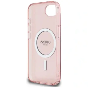 Wholesale Guess IML Glitter Circle MagSafe Apple iPhone 16e pink - GUE4543 - {ean13} - Hurt