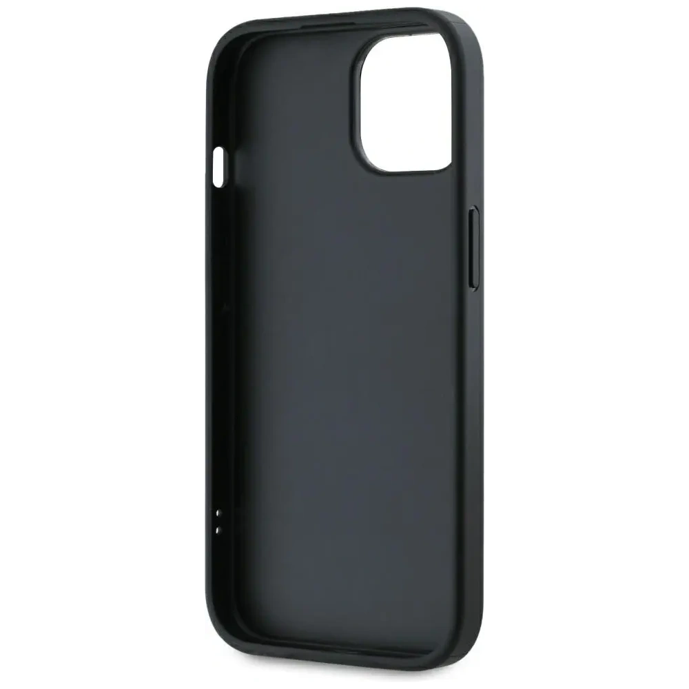 Hurtownia GSM - Karl Lagerfeld Saffiano Athleisure Proužky Cord Apple iPhone 15 černá-růžová - KLD22026 - {ean13} - Hurt