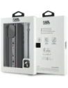 Hurtownia GSM - Karl Lagerfeld Saffiano Athleisure Proužky Cord Apple iPhone 15 Pro černá-růžová - KLD22028 - {ean13} - Hurt