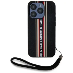 Hurtownia GSM - Karl Lagerfeld Saffiano Athleisure Dungi Cord Apple iPhone 15 Pro Max negru-roșu - KLD22029 - {ean13} - Hurt