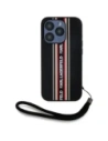 Hurtownia GSM - Karl Lagerfeld Saffiano Athleisure Csíkos Kábel Apple iPhone 15 Pro Max fekete-piros - KLD22029 - {ean13} - Hurt