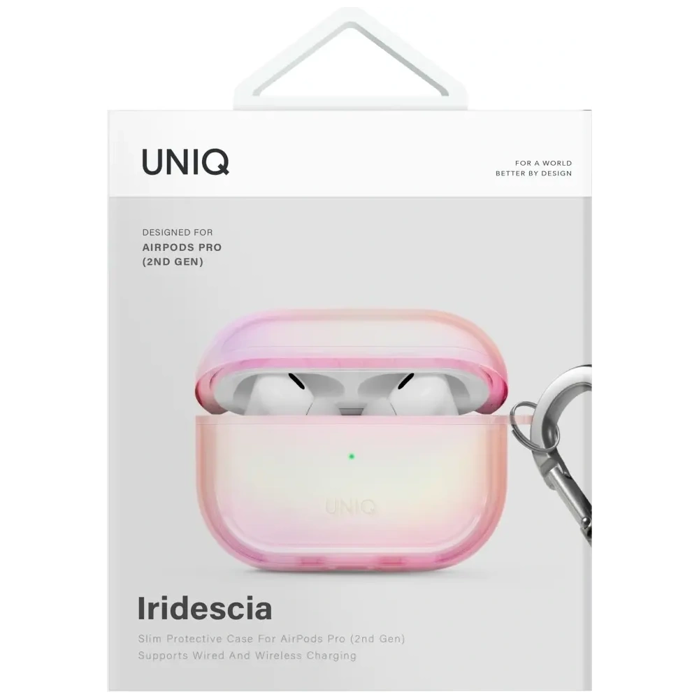 Hurtownia GSM - UNIQ Iridescia Apple AirPods Pro 2 Hordtáska rózsaszín prizma - UNIQ1535 - {ean13} - Hurt
