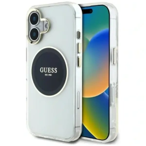 Hurtownia GSM - Tippelj IML Fém Színes Kör Klasszikus Logó MagSafe Apple iPhone 16 fekete - GUE4545 - {ean13} - Hurt