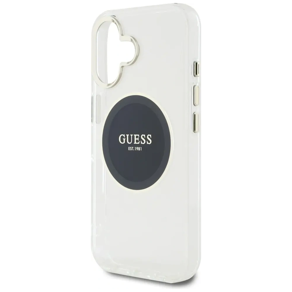Hurtownia GSM - Hádejte IML kovový barevný kruh klasické logo MagSafe Apple iPhone 16 černý - GUE4545 - {ean13} - Hurt