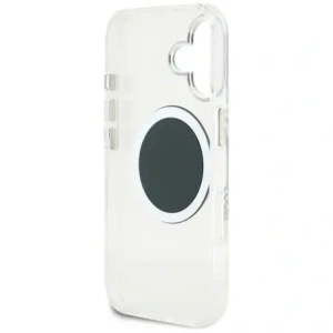 Hurtownia GSM - Guess IML Metal Colorat Cerc Logo Clasic MagSafe Apple iPhone 16 negru - GUE4545 - {ean13} - Hurt