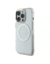 Wholesale Guess IML Metal Colored Circle Classic Logo MagSafe Apple iPhone 16 Pro white - GUE4546 - {ean13} - Hurt