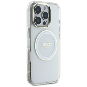Hurtownia GSM - Hádejte IML metalový barevný kruh klasické logo MagSafe Apple iPhone 16 Pro bílý - GUE4546 - {ean13} - Hurt