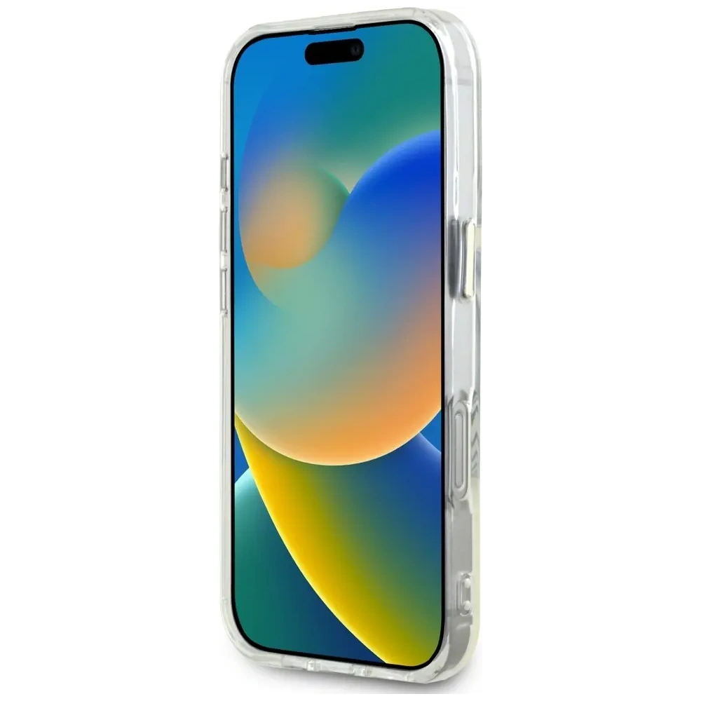 Hurtownia GSM - Guess IML Metal Colorat Cerc Logo Clasic MagSafe Apple iPhone 16 Pro alb - GUE4546 - {ean13} - Hurt