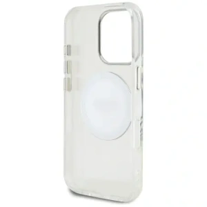 Hurtownia GSM - Guess IML Metal Colorat Cerc Logo Clasic MagSafe Apple iPhone 16 Pro alb - GUE4546 - {ean13} - Hurt