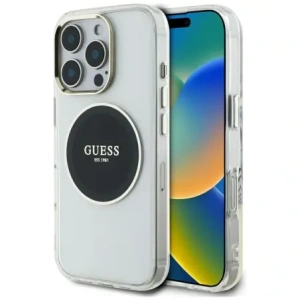 Hurtownia GSM - Hádej IML Metal Barevný Kruh Klasické Logo MagSafe Apple iPhone 16 Pro černý - GUE4547 - {ean13} - Hurt