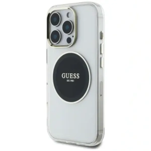 Hurtownia GSM - Hádej IML Metal Barevný Kruh Klasické Logo MagSafe Apple iPhone 16 Pro černý - GUE4547 - {ean13} - Hurt