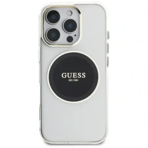 Hurtownia GSM - Hádej IML Metal Barevný Kruh Klasické Logo MagSafe Apple iPhone 16 Pro černý - GUE4547 - {ean13} - Hurt