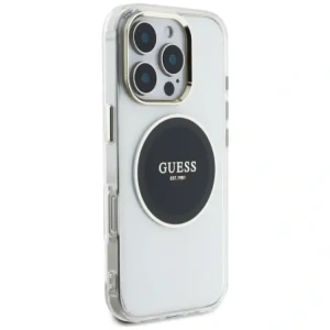 Hurtownia GSM - Hádej IML Metal Barevný Kruh Klasické Logo MagSafe Apple iPhone 16 Pro černý - GUE4547 - {ean13} - Hurt