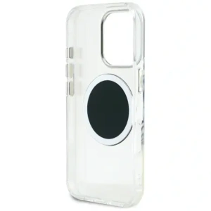 Wholesale Guess IML Metal Colored Circle Classic Logo MagSafe Apple iPhone 16 Pro black - GUE4547 - {ean13} - Hurt